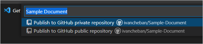 Publish to public repository